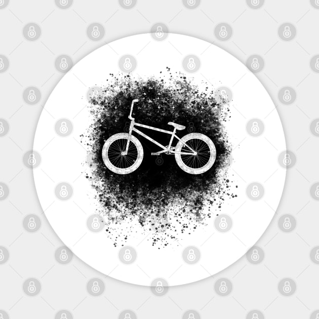 BMX Bike Splattered Magnet by TheWanderingFools